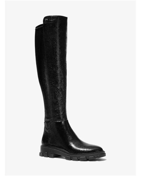 michael kors crackled faux patent leather boot|Michael Kors .